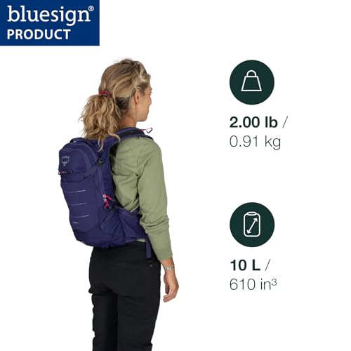 Osprey Raven 10L Women's Mountain Biking Backpack with Hydraulics Reservoir - color: Magma Brown