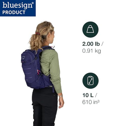 Osprey Raven 10L Women's Mountain Biking Backpack with Hydraulics Reservoir - color: Deep Fig
