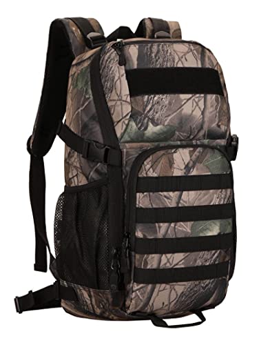 HUNTVP Tactical Backpack Military MOLLE Backpack Hunting Rucksack Gear Assault Pack 25L WR - color: Camo-25l, size: 25L