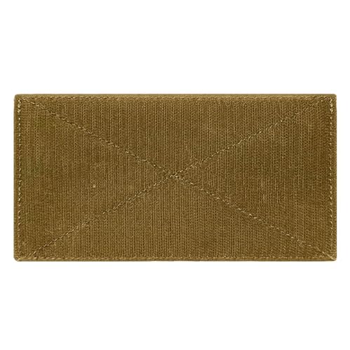 Small Tactical Admin Zipper Pouch with Hook and Loop - color: Tan