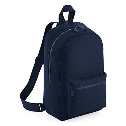 BagBase Mini Essential Knapsack Bag (One Size) (Black)