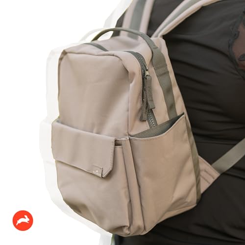 RED ROVR Mini Roo Lightweight Backpack | 6 pockets for everyday essentials (Truffle) - color: Truffle