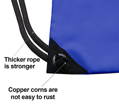 HOLYLUCK Drawstring Backpack Bag Sport Gym Sackpack - color: Blue