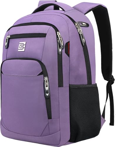 Volher Laptop Backpack,Business Travel Anti Theft Slim Durable Laptops Backpack,Water Resistant College Computer Bag for Women & Men Fits 15.6 Inch Laptop and Notebook-Purple - color: Purple, size: 15.6 Inch, style: Laptop
