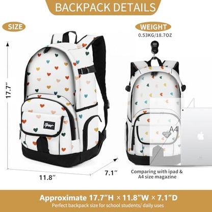 rickyh style School Backpack Travel Bag for Men & Women Lightweight College Back Pack with Laptop Compartmen - color: 04cax