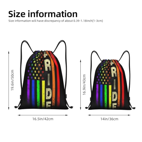 Rainbow Pride LGBT Drawstring Backpack Bag Sport Gym Dance Beach Travel Sackpack for Women Men - color: Lgbt_ddd00643