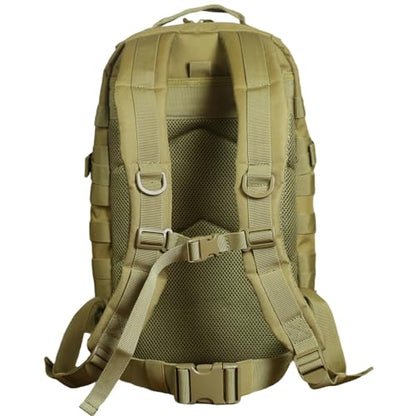 Military Tactical Backpack for Men Army 1 Day Assault Pack Molle Bag Bug Out Bag 26L - color: Khaki, size: 26L