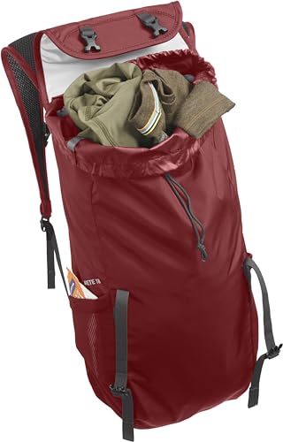 CamelBak Arete 18 Hydration Pack Backpack with 50oz Crux Reservoir, Ultralight Hiking Daypack - color: Rosewood