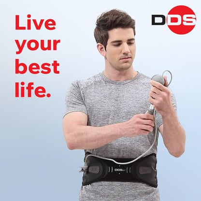DDS, Inc. G2 Lumbar Decompression Belt, Pneumatic Air Decompression Back Brace for Men and Women, Lower Back Stability for Work, Home, Driving, Lifting, and Daily Wear for All Activity –2X Large - size: 2X-Large (Pack of 1)