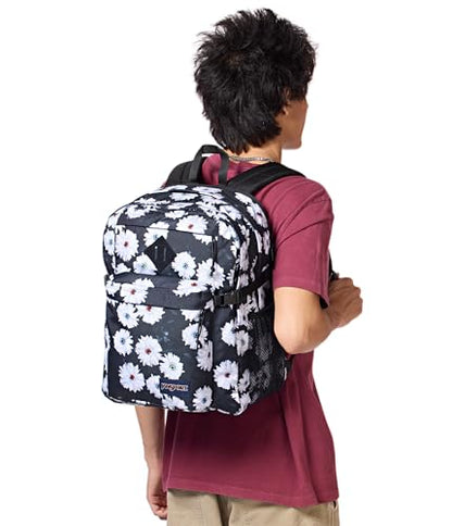 JanSport Main Campus Backpack - Travel or Work Backpack with 15-Inch Laptop Sleeve and Dual Water Bottle Pockets, Eyeball Blossom - color: Eyeball Blossom