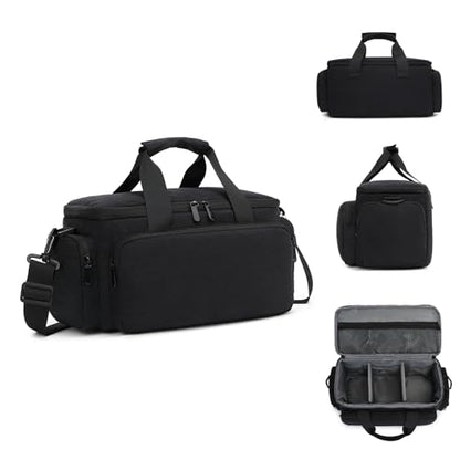 Andoer Camera Case Small Camera Bag Travel Camera Shoulder Bag Water-Resistant Shock-Proof Camcorder Bag DSLR Camera Bag for Mirrorless Camera with Removable Dividers and Shoulder Strap for Women Men