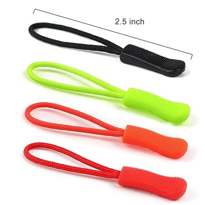 20PCS Zipper Pull - Zipper Pull Replacement, Fluorescent Zipper Pulls by Red Snail - color: 20PCS Fluorescent Orange