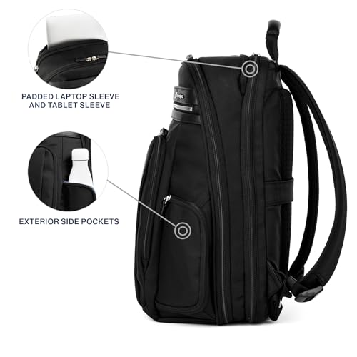 Travelpro Platinum Elite Business Laptop Travel Backpack, Fits up to 16 Inch Laptop, Water Resistant, Men and Women, Black - color: Black, size: 17.5 inches