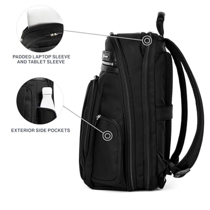 Travelpro Platinum Elite Business Laptop Travel Backpack, Fits up to 16 Inch Laptop, Water Resistant, Men and Women, Black - color: Black, size: 17.5 inches