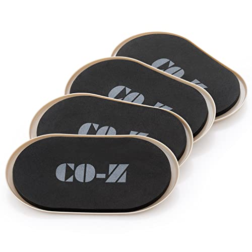 CO-Z Large Furniture Sliders - 4 Pack, 6" x 9 1/2" Oval Reusable Furniture Sliders for Carpet, Heavy-Duty Furniture Gliders Movers for Hardwood Floors, Plastic Moving Pads for Heavy Furniture - size: 9 1/2" Oval-4 Pack
