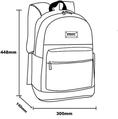 Kinmac Canvas Backpack with Massage Cushioned Straps,Travel Outdoor Backpack (Wine-Bohemian) - color: Wine-bohemian