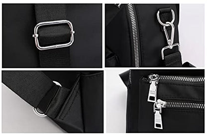Women's Mini Backpack Purse Fashion Rucksack Daypack Small Shoulder Bag - color: Black
