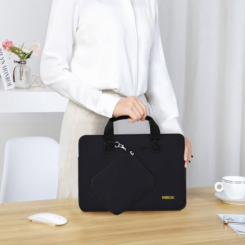 Hseok Laptop Sleeve 14 inch Case with Small Case, Compatible with MacBook Neo 14, MacBook Pro 14 M5/M4/M3/M2/M1, XPS 14 and Most 14 inch Notebooks, Neoprene Computer Handbag,B01K01 - color: B01k01, size: 14"