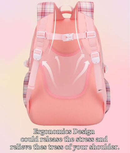 Girls Backpack Kids Backpack for Girls School Kawaii Bookbag Book Bag for Elementary Primary School - color: Black-gz
