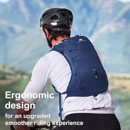 N NEVO RHINO Hydration Backpack, Lightweight Hiking Water Backpack, Hydro Bike Pack with 70 oz 2L Water Bladder, Hydration Daypack for Cycling Rave Mountain - color: Navy Blue