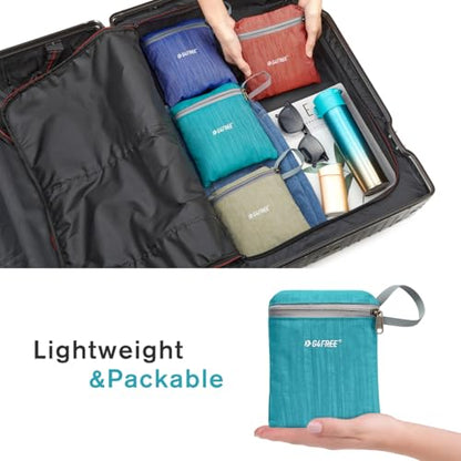 G4Free 10L Hiking Backpack Small Travel Hiking Daypack Lightweight Packable Backpack Casual Foldable Shoulder Bag | Lightweight Packable Daypack, Casual Foldable Shoulder Bag - color: Peacock Blue
