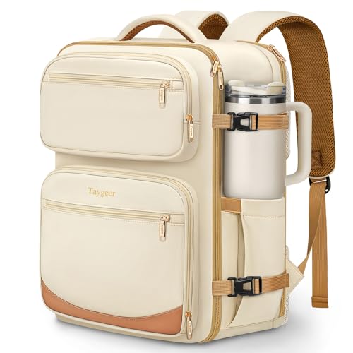 Taygeer Frontier Airlines Personal Item Bag, 18x14x8 inches Travel Bag - color: Beige