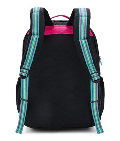 Kipling Women's Seoul Extra Large Fc 17" Laptop Backpack, Durable, Roomy with Padded Shoulder Straps, Built-In Protective Sleeve - color: Black Fun C, size: 13.5''L x 17.75''H x 9''D
