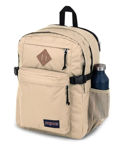 JanSport Main Campus Backpack - Travel or Work Backpack with 15-Inch Laptop Sleeve and Dual Water Bottle Pockets, Travertine - color: Travertine