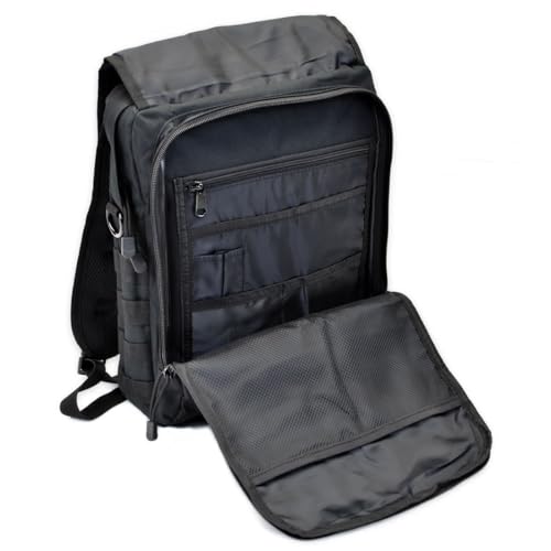 TORCH MOLLE Urban Commuter Backpack Laptop Bag Rucksack for Hiking Cycling Crossfit Light Rucking EDC Gear V2 (Black) - color: Black