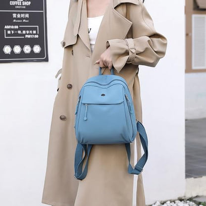 Backpack for Women Ladies Casual Daypack Light Weight Small Backpack Purses Daily Backpack Sky blue - color: Sky Blue