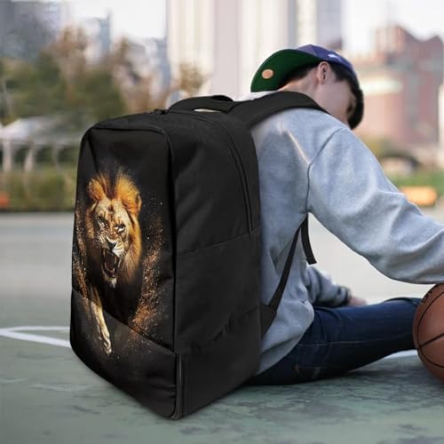 Basketball Backpack With Separate Ball Compartment And Shoes Fit Basketball Volleyball Football - color: Lion