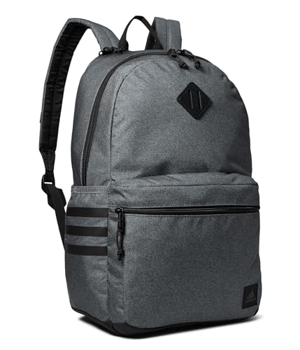 adidas 3-Stripe Classic backpack for men and women, bag with laptop sleeve - color: Twill Onix Grey/Black/5.0