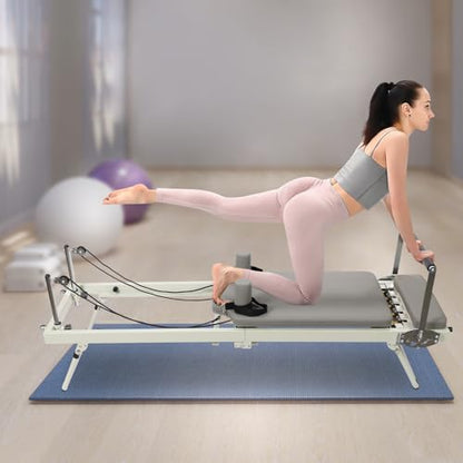 Pilates Reformer Multifunctional Yoga Fitness Equipment Pilates Exercise Equipment Foldable Pilates Performer Machine for Homes, Offices, Yoga Studios