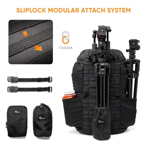 Lowepro ProTactic BP 450 AW III Camera Backpack, 4-point Access, Professional Camera Bag, DSLR/Drones/Mirrorless, Up to 16" Laptop, Rain Cover, for Photographer,Videographer, Volume 28L - style: Bp 450 Aw III - New