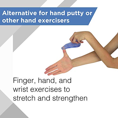 THERABAND Hand Xtrainer, Non-Latex Hand Exerciser for Progressive Hand Therapy, Strengthen Fingers, Hands and Forearms, Grip Trainer, Strengthener, Helps Relieve Joint Pain, Blue, Firm, Advanced - color: Blue - Firm, style: Xtrainer