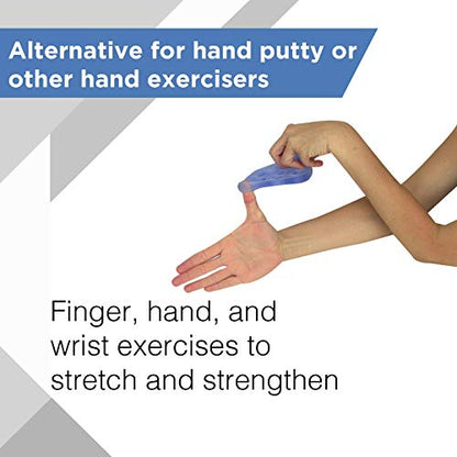 THERABAND Hand Xtrainer, Non-Latex Hand Exerciser for Progressive Hand Therapy, Strengthen Fingers, Hands and Forearms, Grip Trainer, Strengthener, Helps Relieve Joint Pain, Blue, Firm, Advanced - color: Blue - Firm, style: Xtrainer