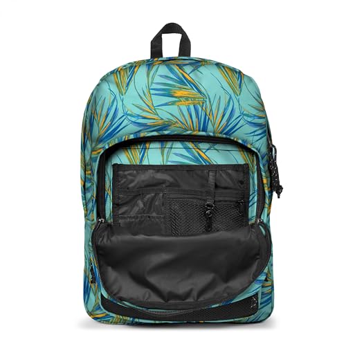 EASTPAK Pinnacle – 38L Everyday Backpack with Dual Compartments, Organizer Front Pocket, Padded Back Panel & Shoulder Straps, Brize Palm Aqua - color: Brize Palm Aqua