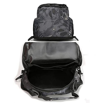 Outdoor Sports Hiking Sling Bag Shoulder Pack Camouflage Tactical Molle Combat Chest Bag - color: German Flecktarn