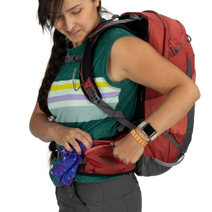 Osprey Tempest 22L Women's Lightweight Hiking Backpack - Small Daypack for Travel & Camping, Deep Fig/Hotspot Pink - color: Deep Fig/Hotspot Pink, size: 22L - Standard Fit