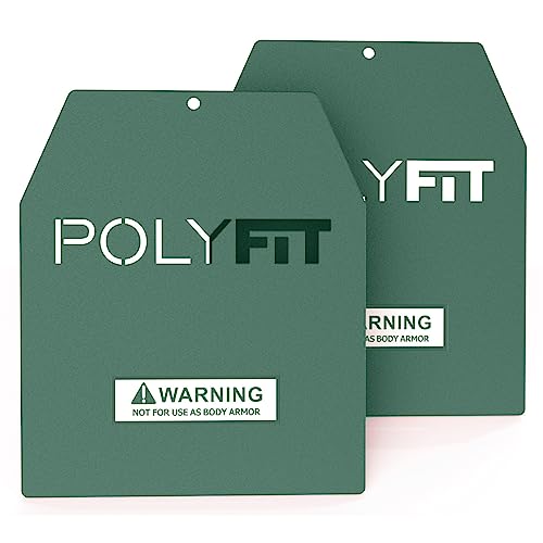 POLYFIT Weight Vest Plates - Weighted Plates for Strength Training Weight Vests - 4lb, 6lb, 9lb, 14lb, 19lb Pairs - color: 14 LB (Green) Pair