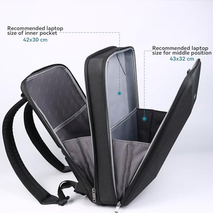 Smatree 17-18inch Hard Travel Men Gaming Laptop Bag for Alienware 18 Area-51/x17 R2, ASUS Vivobook 17/TUF Gaming A17/F17, MSI Stealth 18 AI/Titan 18/CreatorPro X18, Lenovo V17/HP Laptop 17 Backpack - color: Black-for 17.3 Inch