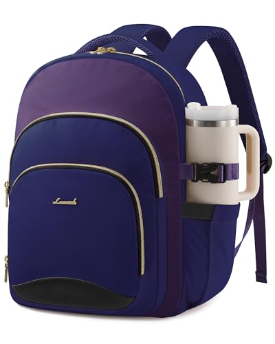 LOVEVOOK Laptop Backpack for Women, 15.6-Inch Work Backpack, College Bookbag Casual Personal Item Travel Bag Business Computer Daypack for Teacher Nurse, Gift - color: Purple, size: 15.6 Inch