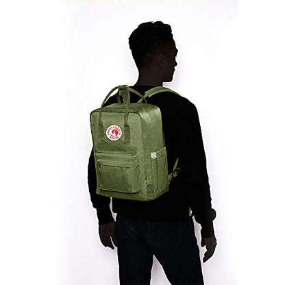 KALIDI Casual Laptop Backpack 15 Inches Classic Camping Rucksack Travel Outdoor Square Daypack College Hiking Gym Bag, Army Green - color: Army Green