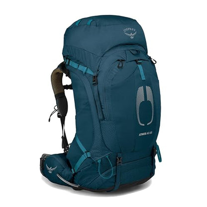 Osprey Atmos AG 65L Men's Backpacking Backpack, Venturi Blue, S/M - color: Venturi Blue, size: Small-Medium