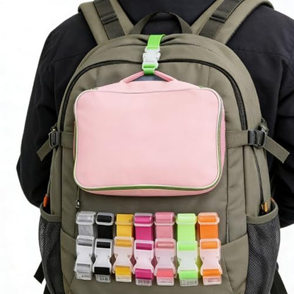 7 Pcs Adjustable Luggage Straps, Suitcase Bag Hanging Clips & Portable Backpack Fixing Bundles, Travel & Outdoor Use
