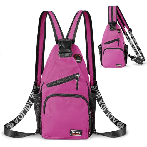 Crossbody Backpack Convertible Sling Bag for Women Men with Adjustable Strap Small Casual Daypack for Hiking Traveling (Small, 11-Inch, Purple) - color: Purple, size: 11-Inch