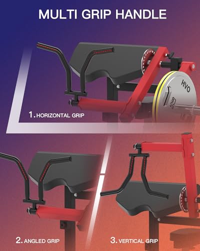 HVO Bicep Tricep Curl Machine Preacher: Curl Bench 2 in 1 Arm Curl and Tricep Extension Machine for Home Gym Workout - style: Red Bicep Tricep Curl Machine