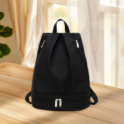 kowaku Gym Backpack Fitness Bag Travel Beach Waterproof Dry and Wet Separation with Shoe Compartment Adjustable Strap Small Gym Bag