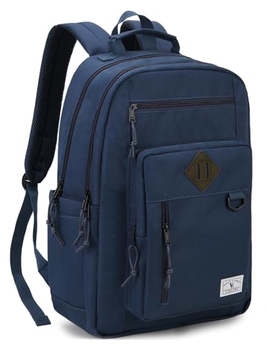 VX VONXURY School Backpack for Girl Boys 18L Large Laptop Bookbag with 2 Compartments Water Resistant Travel Bag for Women Men Teen (Blue) - color: Blue, size: 18L Large