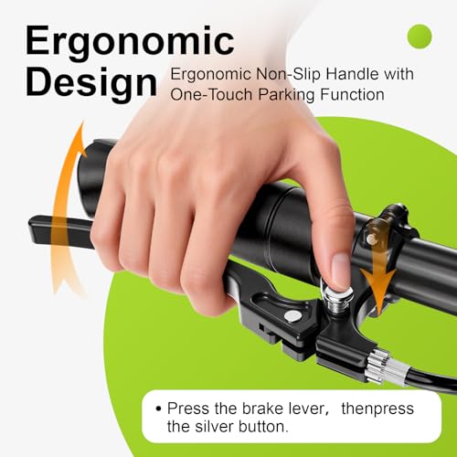 BlessReach Deluxe Medical Scooter Double Handbrake, All Terrain Steerable Knee Scooter Crutch Alternative, for Adults Injured Ankle & Foot Recovery in Blacks - color: Blacks
